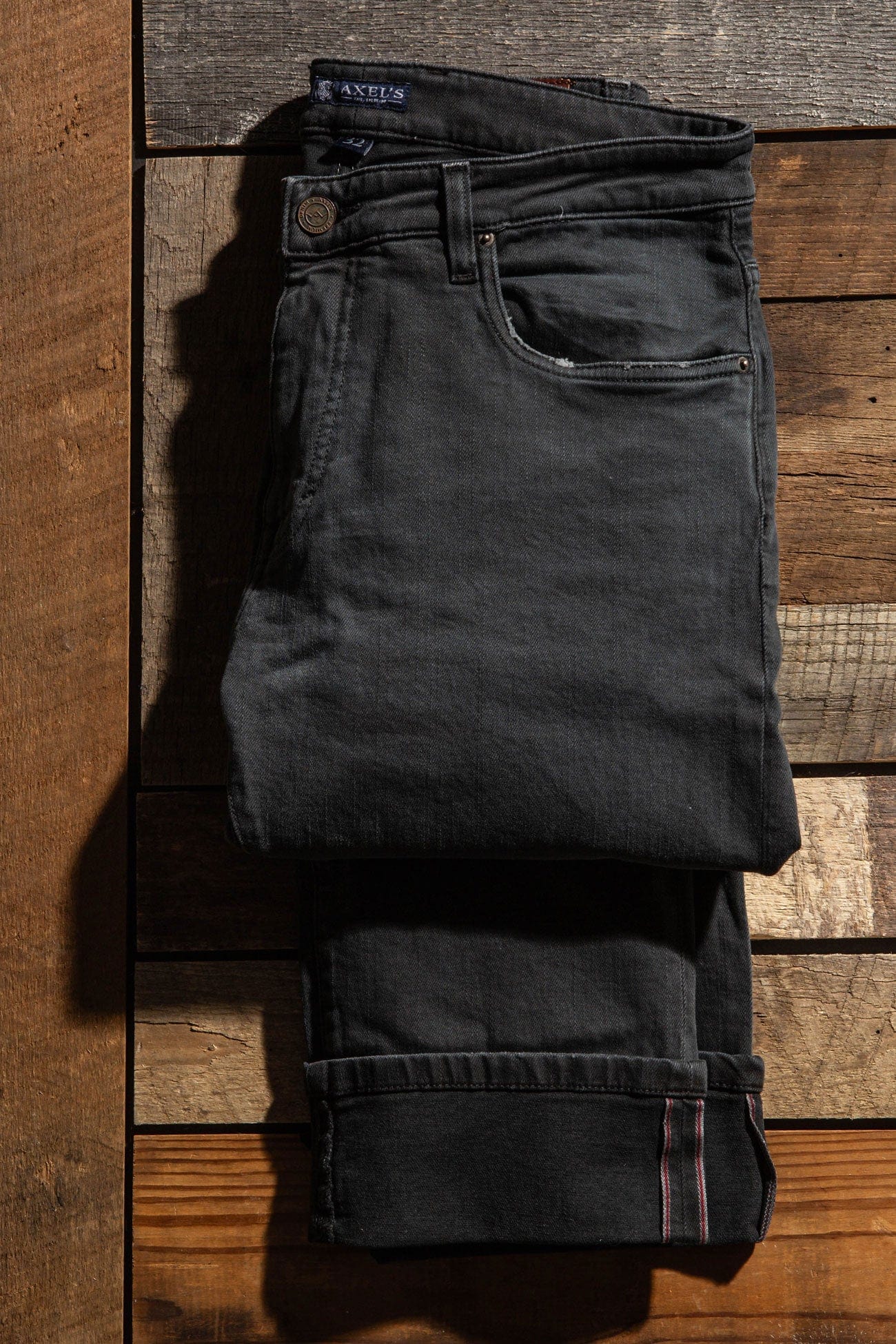 Axels Premium Denim Tucson Selvedge Denim In Anthracite Mens - Pants - 5 Pocket