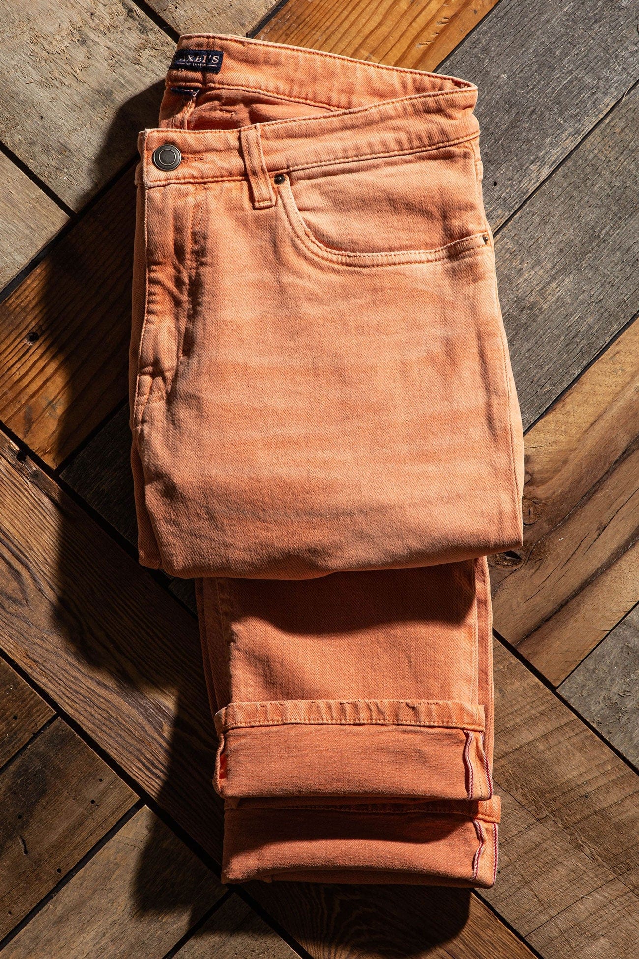 Axels Premium Denim Tucson Selvedge Denim In Arancio Mens - Pants - 5 Pocket