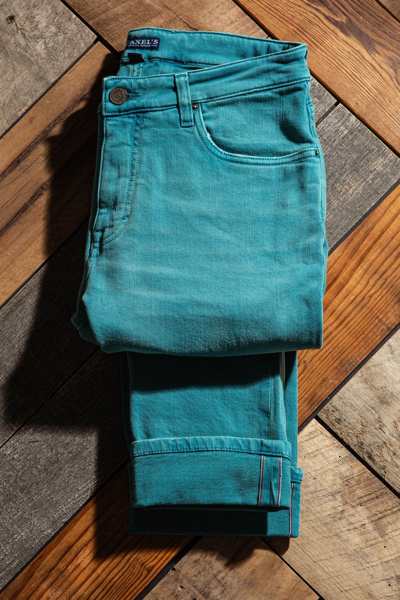 Axels Premium Denim Tucson Selvedge Denim In Biscay Bay Mens - Pants - 5 Pocket