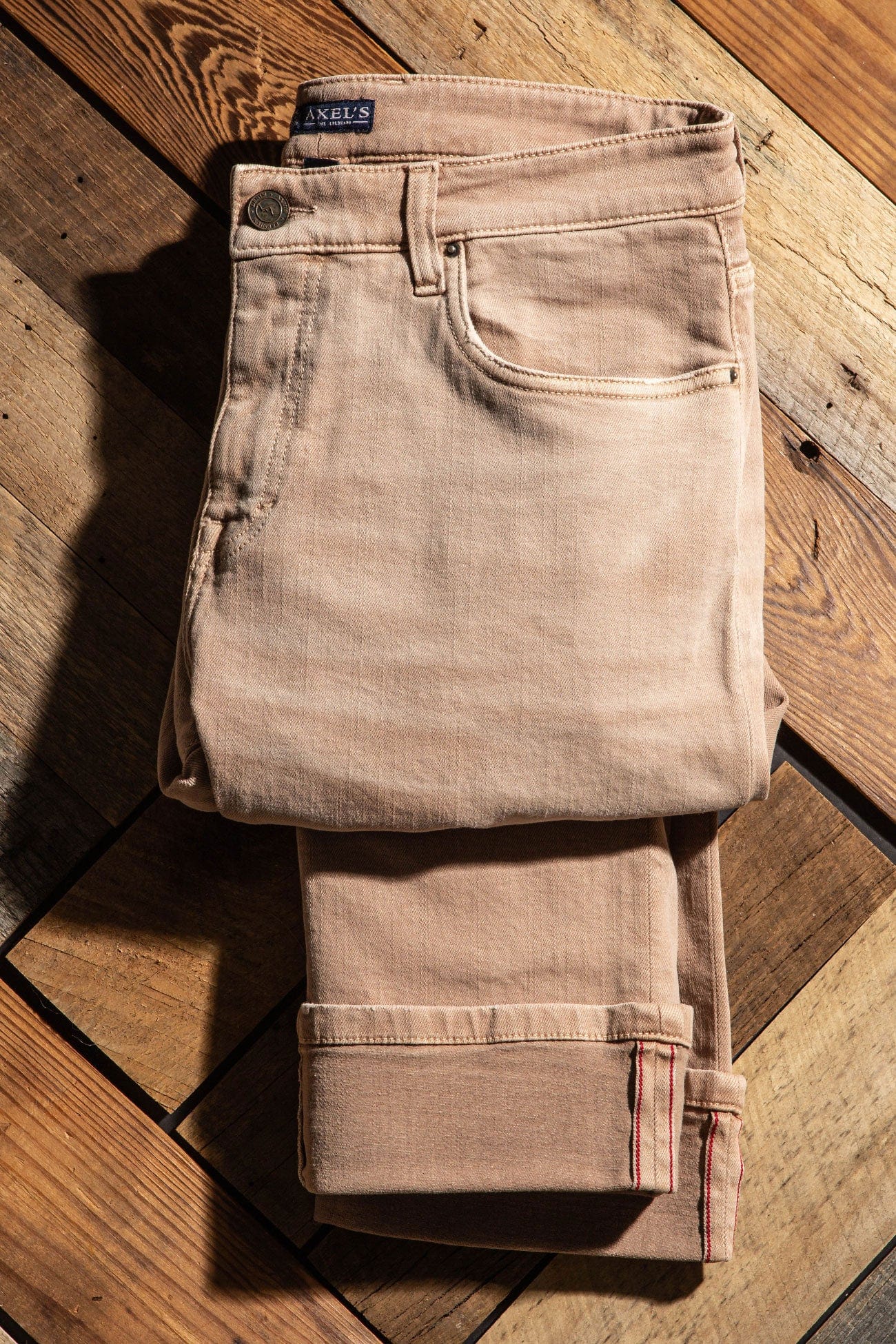 Tucson Selvedge Denim In Desert Sand - AXEL'S