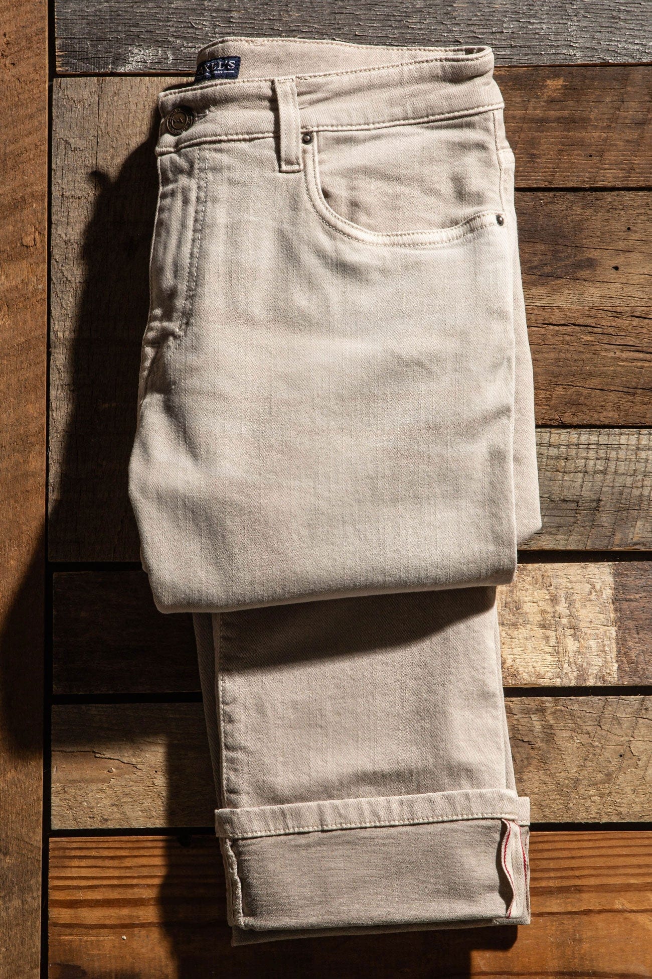 Axels Premium Denim Tucson Selvedge Denim In Ecru Mens - Pants - 5 Pocket