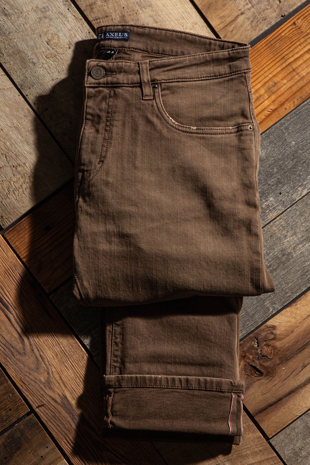Axels Premium Denim Tucson Selvedge Denim In Liquirizia Mens - Pants - 5 Pocket