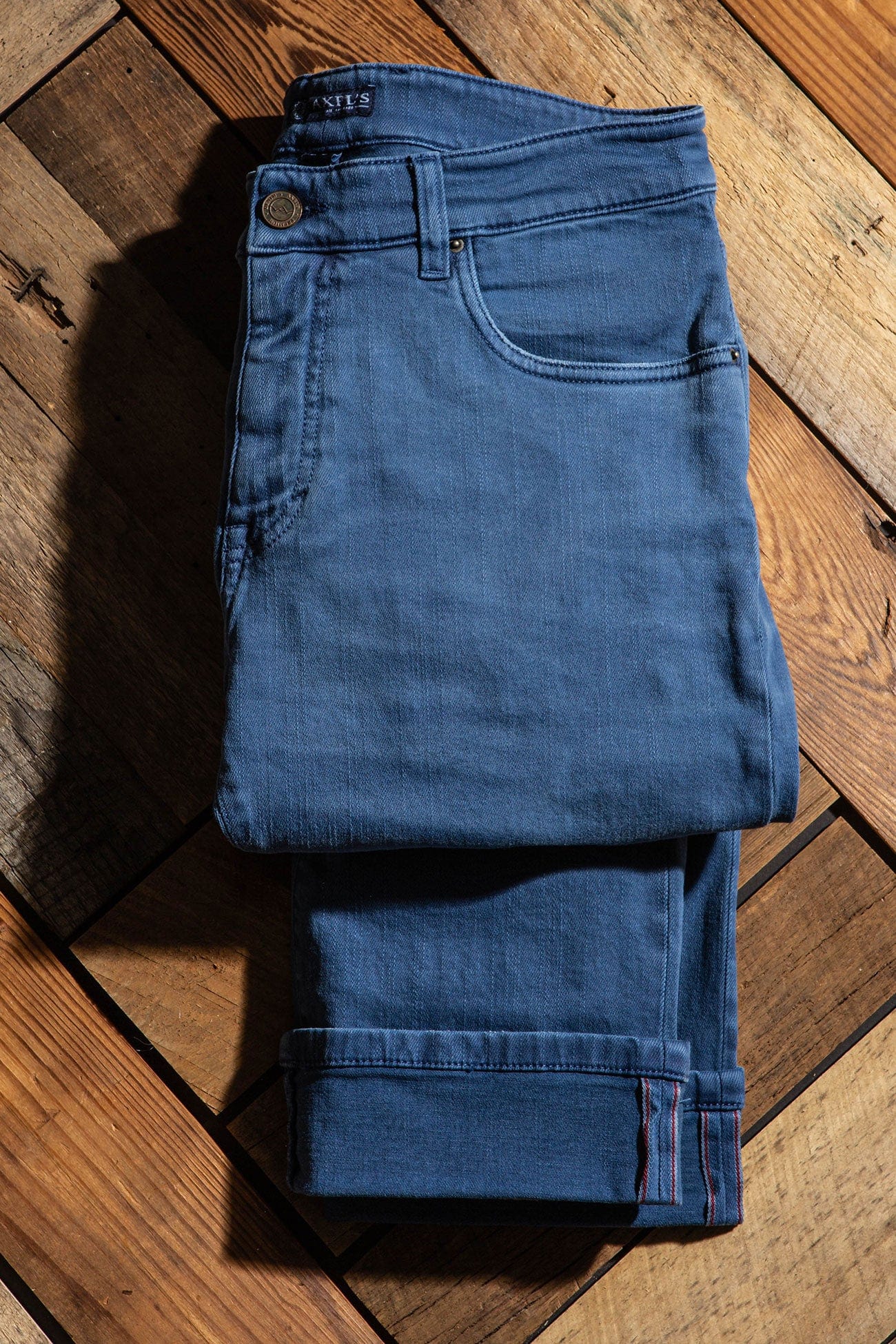 Axels Premium Denim Tucson Selvedge Denim In Olympic Blue Mens - Pants - 5 Pocket