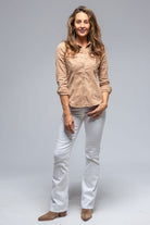 Yarmony Linen-Cotton Snap Shirt In Canella - AXEL'S