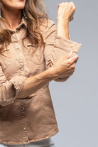 Yarmony Linen-Cotton Snap Shirt In Canella - AXEL'S
