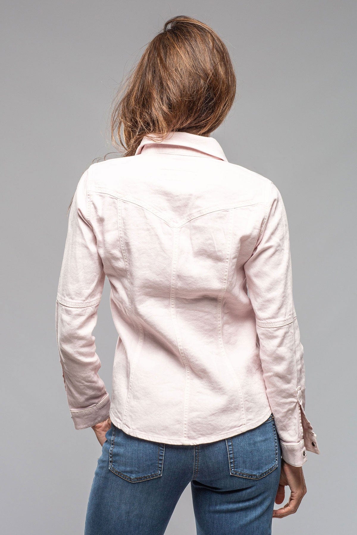 Yarmony Linen-Cotton Snap Shirt In Lotus Pink - AXEL'S