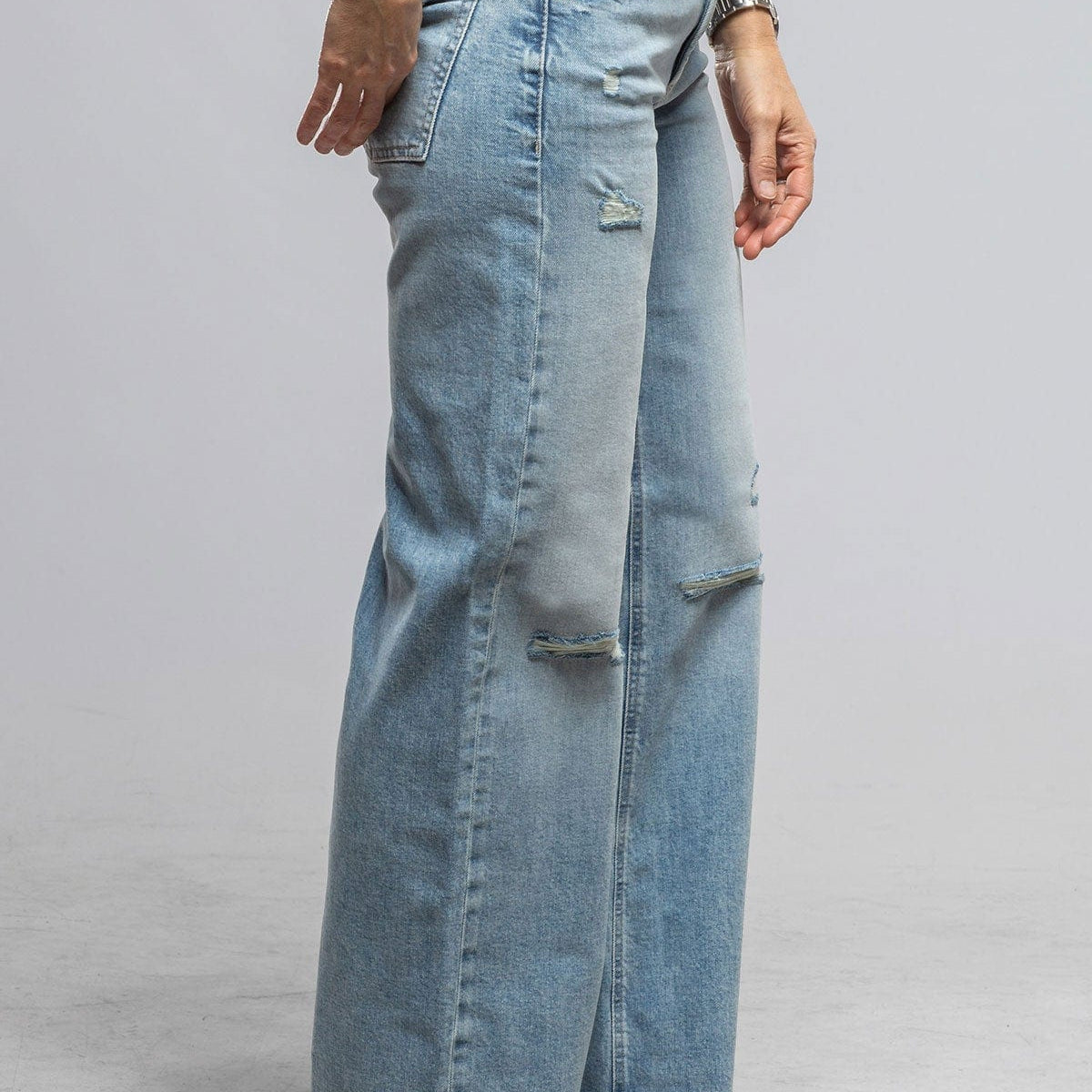 Cambio Aimee Super Bleached Destroyed Jean | Axel