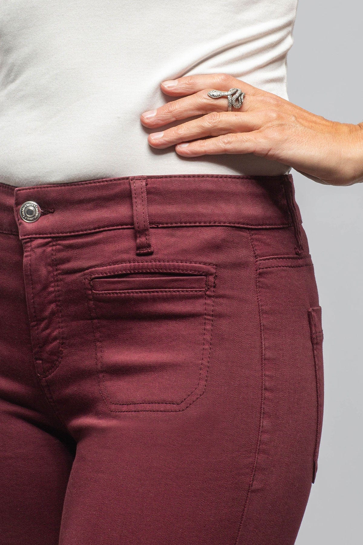 Tess Patch Pockets In Bordeaux - AXEL'S