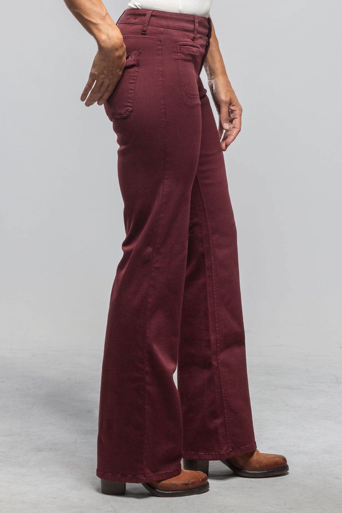 Tess Patch Pockets In Bordeaux - AXEL'S