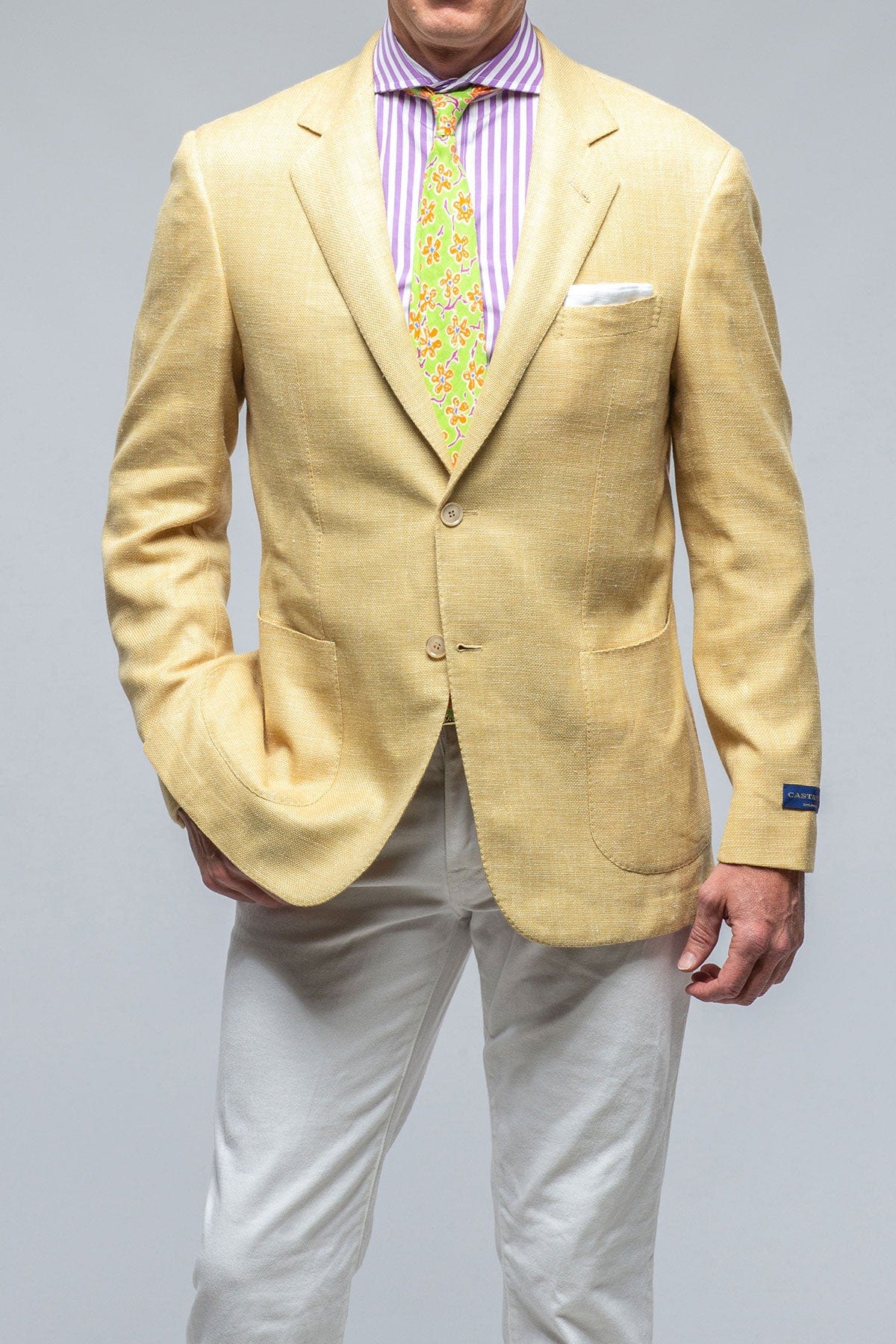 Trapani Sport Coat in Gold - AXEL'S