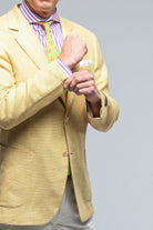 Trapani Sport Coat in Gold - AXEL'S