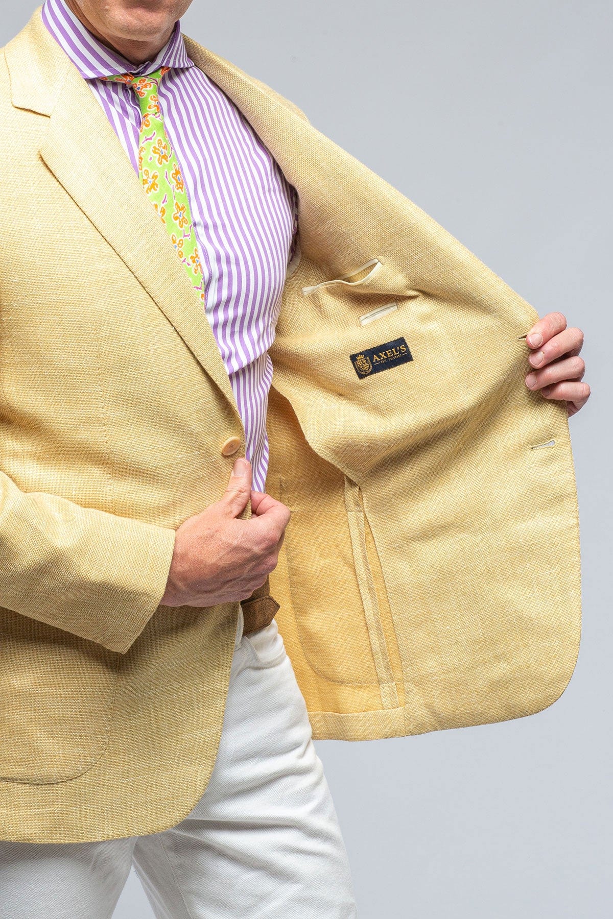 Trapani Sport Coat in Gold - AXEL'S