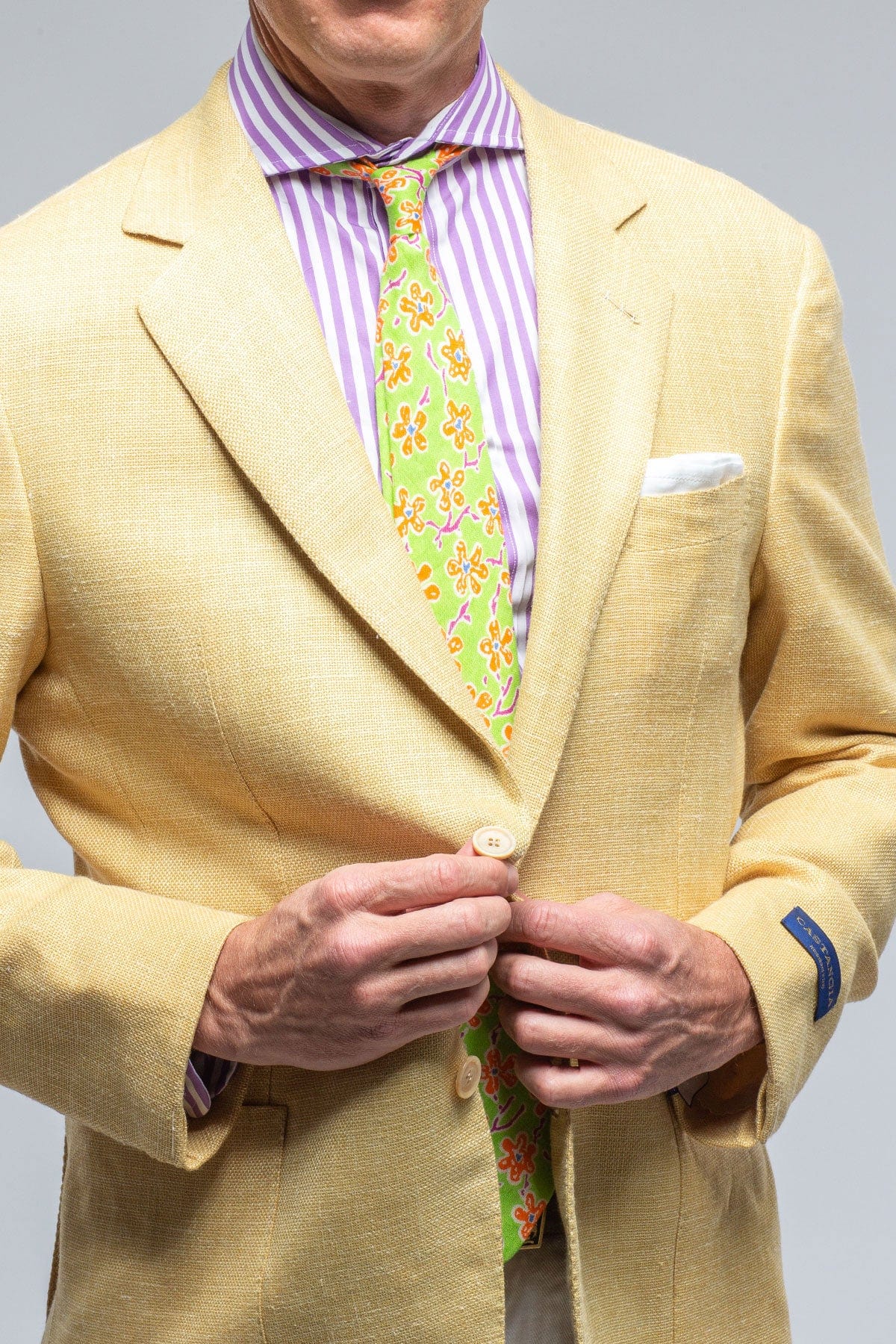 Trapani Sport Coat in Gold - AXEL'S