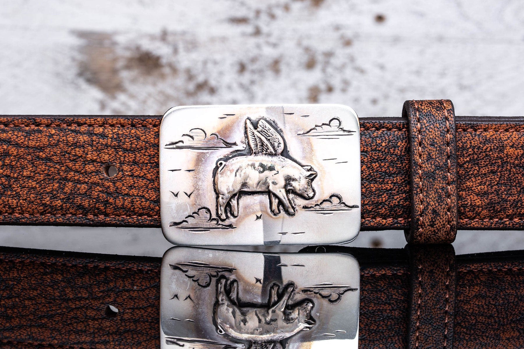 Flying Pig Trophy Buckle - AXEL'S