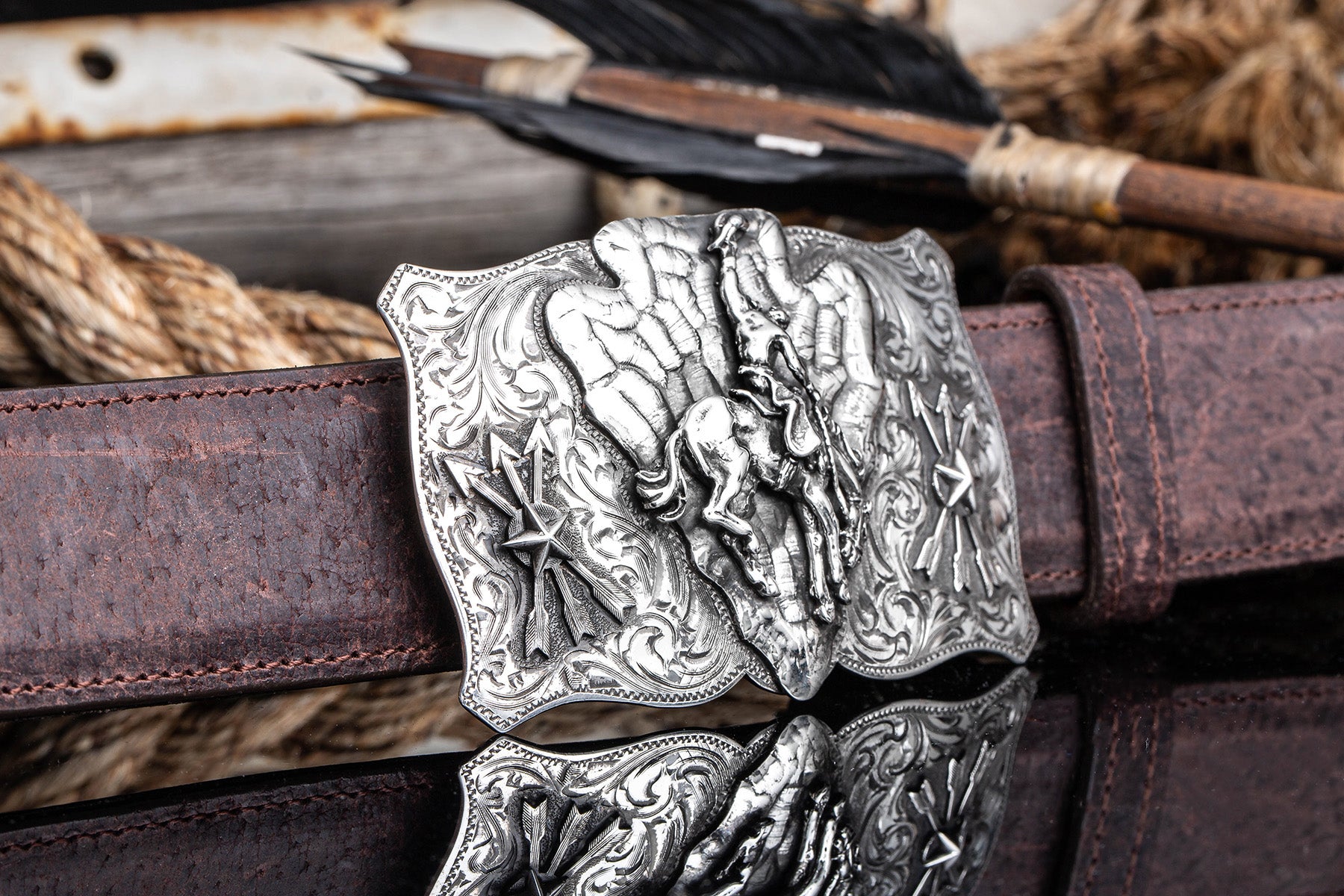 Lonestar Bronc Trophy Buckle - AXEL'S