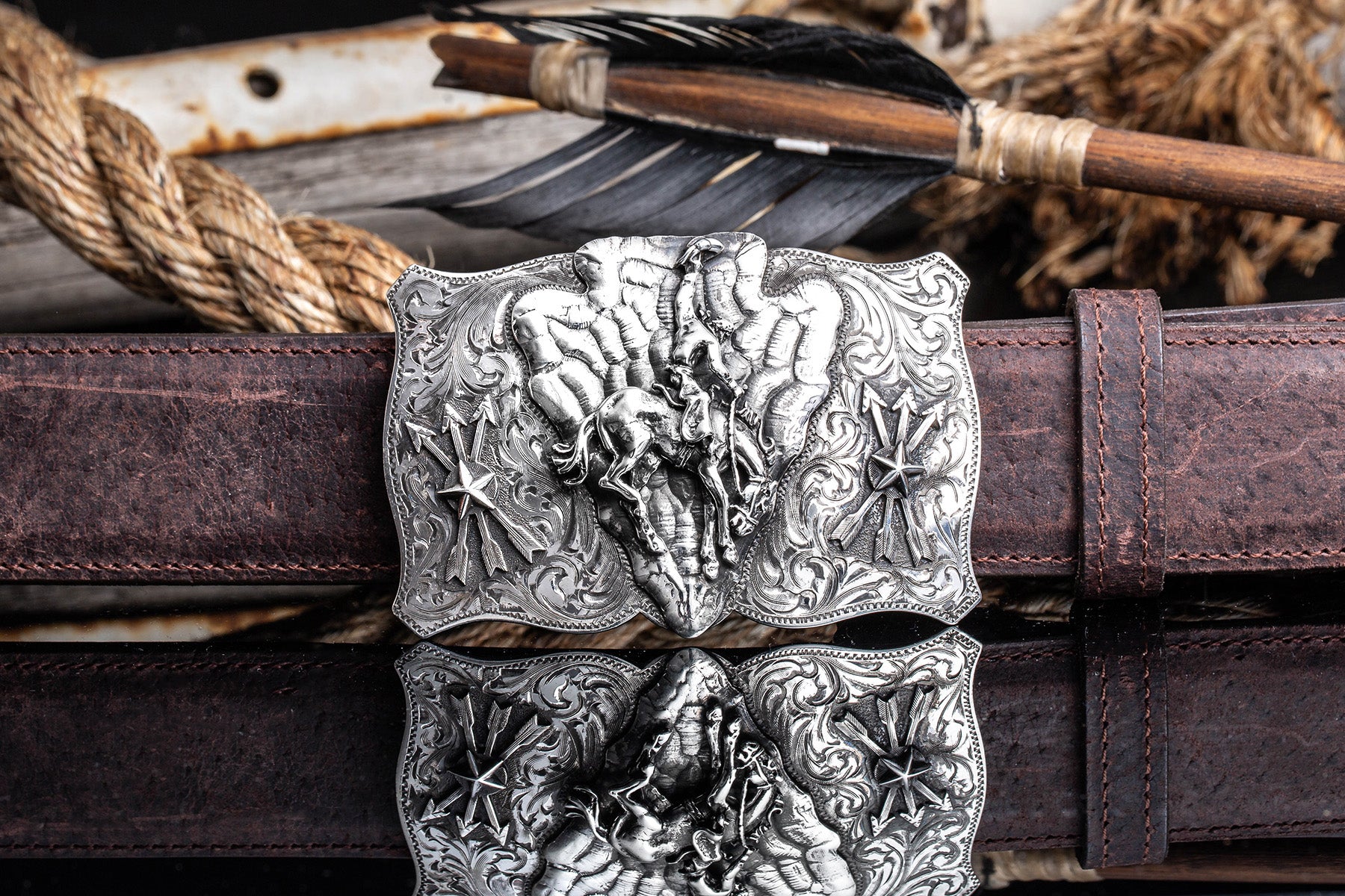 Lonestar Bronc Trophy Buckle - AXEL'S