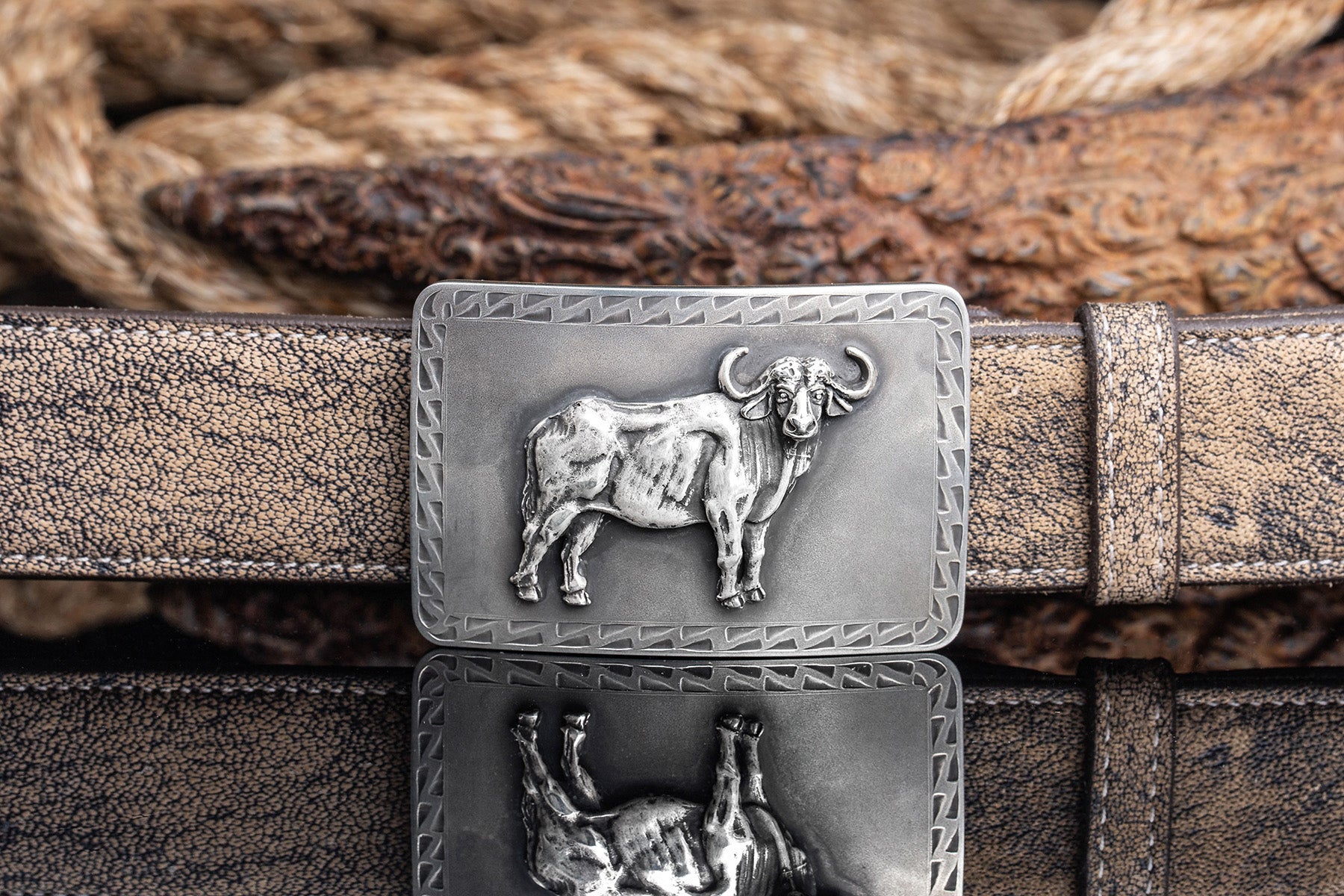 Mason Water Buffalo Buckle - AXEL'S