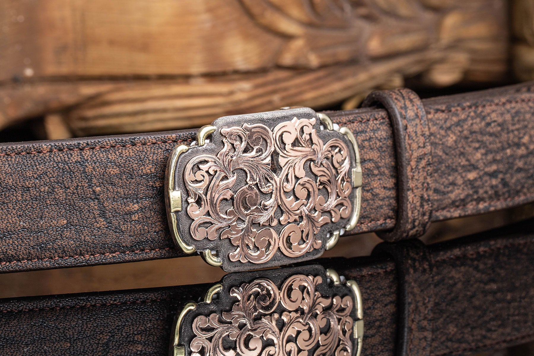Pendleton Swirl 14k Dress Buckle - AXEL'S