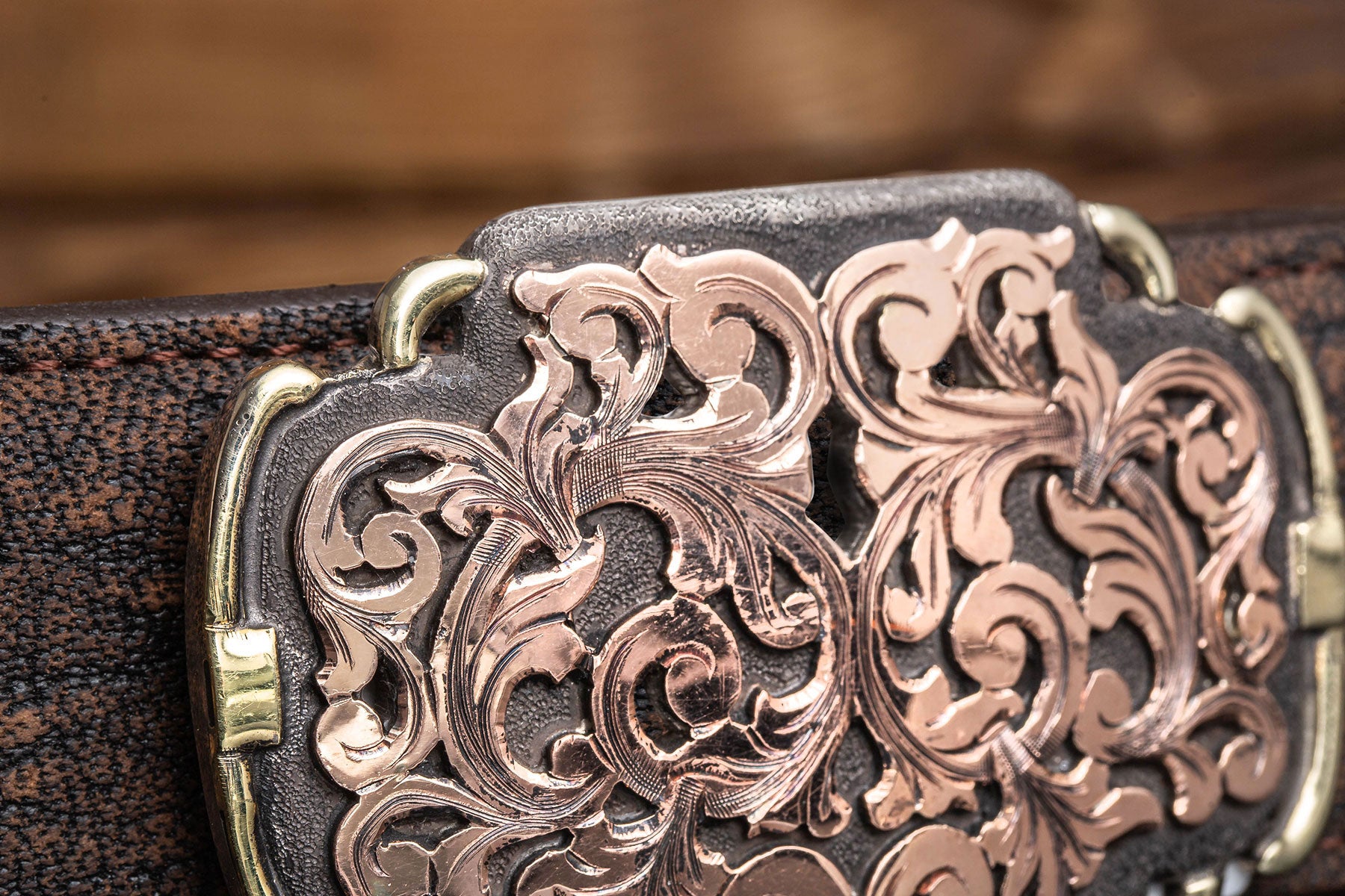 Pendleton Swirl 14k Dress Buckle - AXEL'S