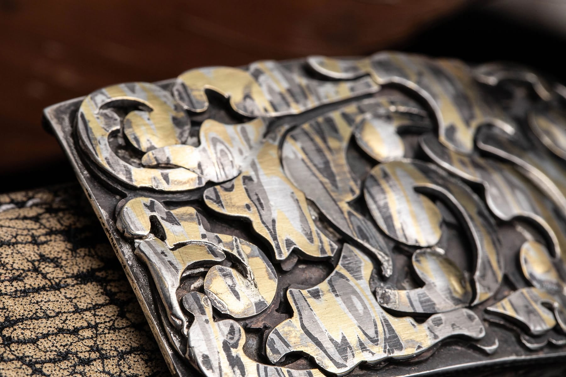 Comstock Heritage Tyson Swirl Mokume Buckle Belts And Buckles - Trophy