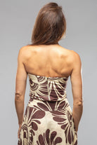 Nati Halter Top In Chocolate Fantail Print - AXEL'S