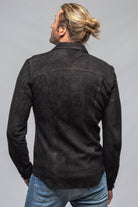 Bello Suede Shirt In Nero - AXEL'S