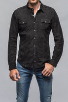 Bello Suede Shirt In Nero - AXEL'S