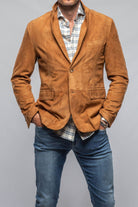 Maldito Suede Blazer In Cognac - AXEL'S