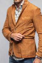 Maldito Suede Blazer In Cognac - AXEL'S