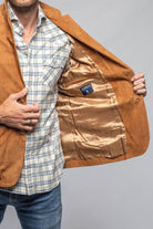 Maldito Suede Blazer In Cognac - AXEL'S