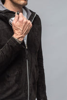 Reston Hooded Suede Jacket - AXEL'S