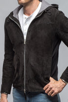 Reston Hooded Suede Jacket - AXEL'S
