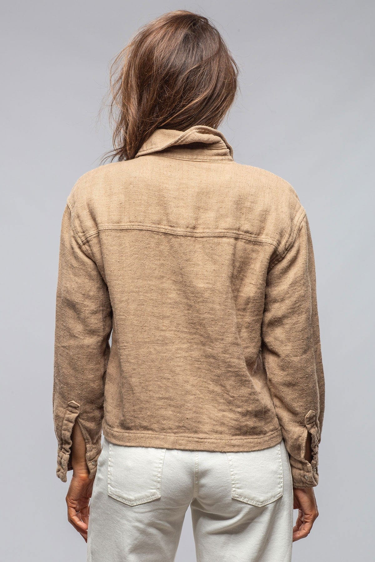 Arroya Washed Linen Jacket In Desert - AXEL'S