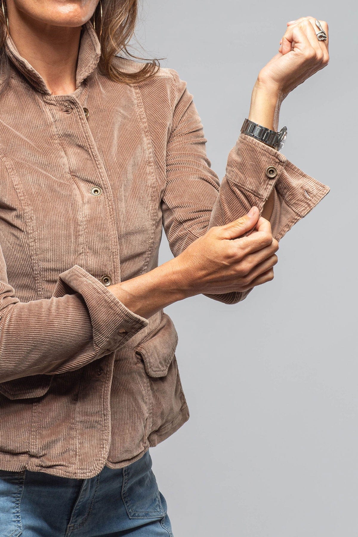 Butte Corduroy Jacket In Dusty Rose - AXEL'S