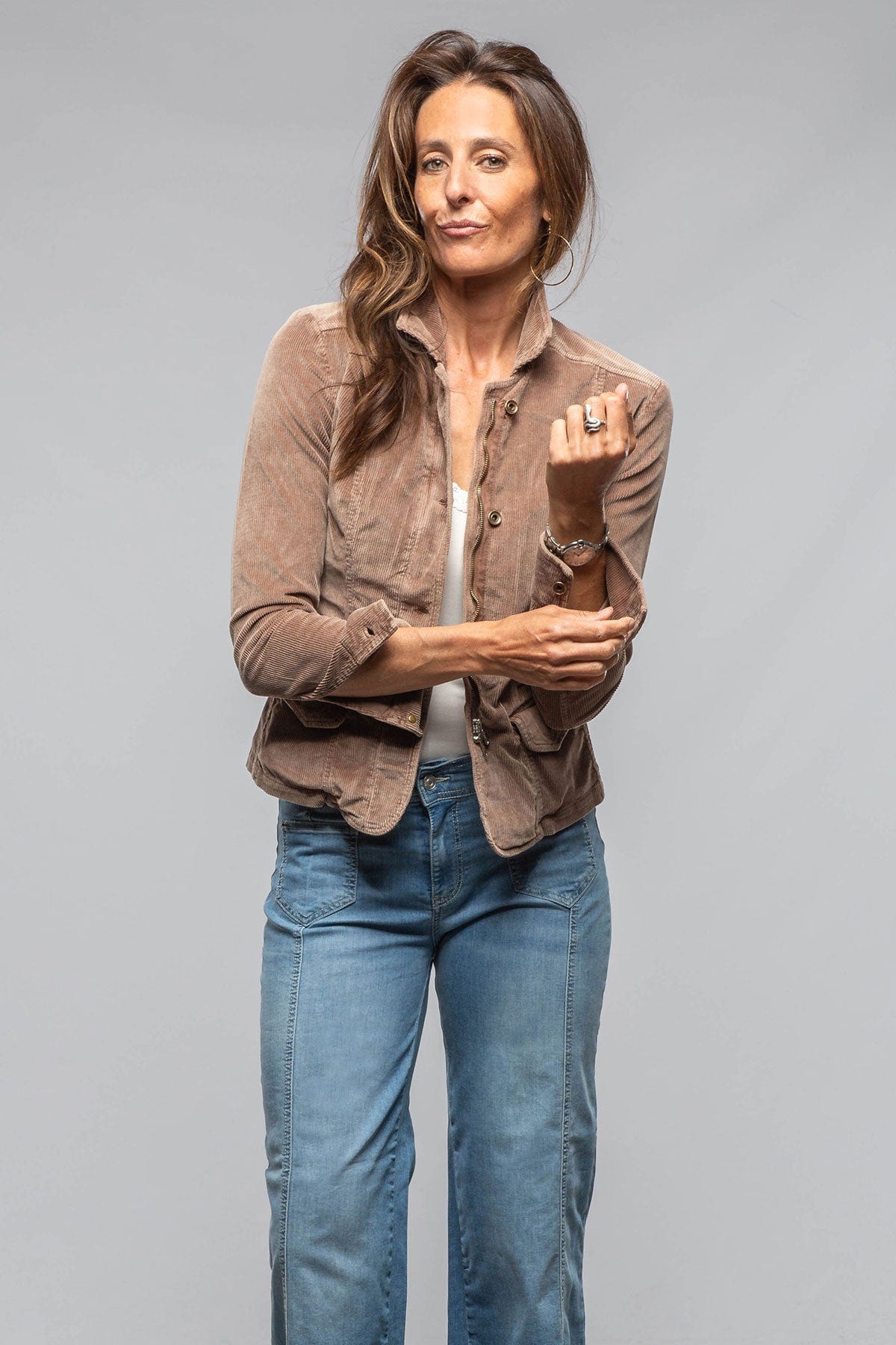 Butte Corduroy Jacket In Dusty Rose - AXEL'S