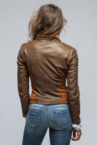 Lauren Suede & Leather Jkt In Brown - AXEL'S