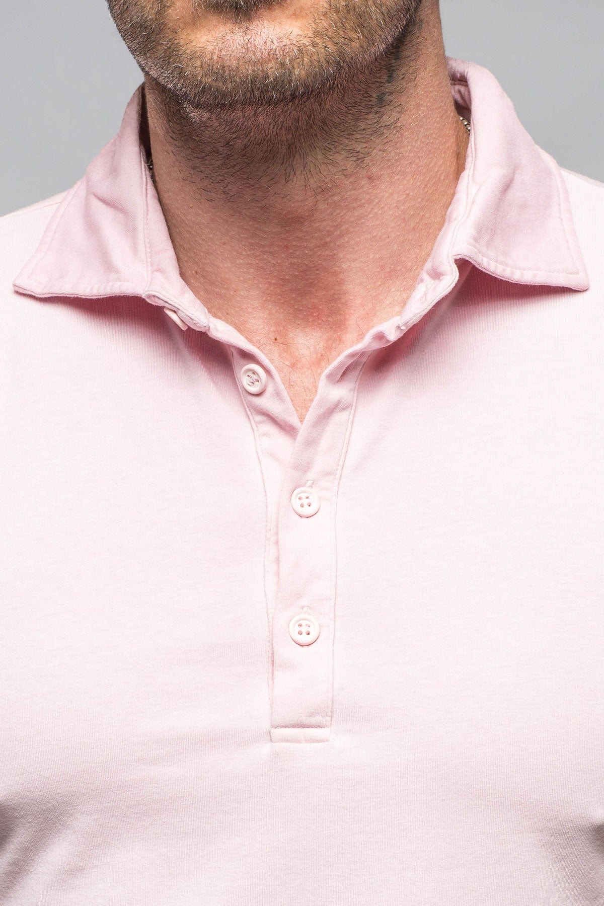 Dune Toulour SS Woven Polo in Pink Mens - Shirts - Polos