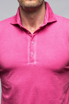 Toulour SS Woven Polo in Raspberry - AXEL'S