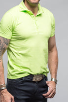 Toulour SS Woven Polo in Verde - AXEL'S