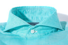 Andorra Carlo Riva Cotton Linen Shirt In Green - AXEL'S