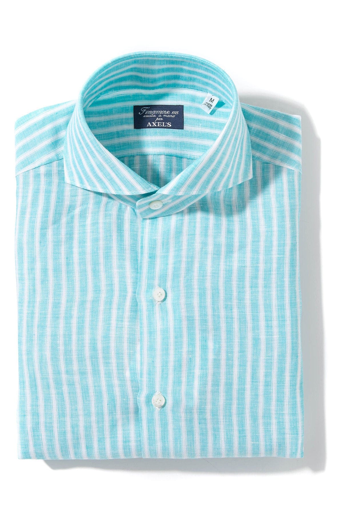 Bonobo Linen Washed Bengal Stripe In Turquoise - AXEL'S