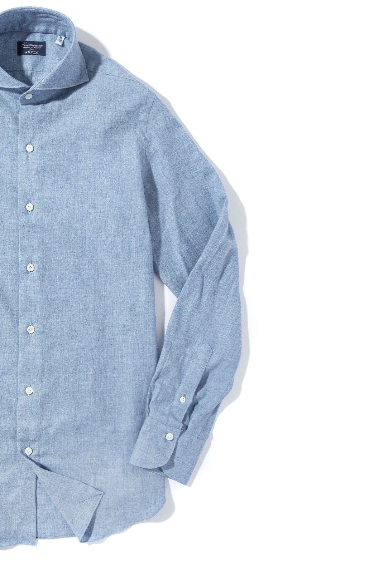 Hemme Cotton Cashmere Shirt in Lt. Blue - AXEL'S