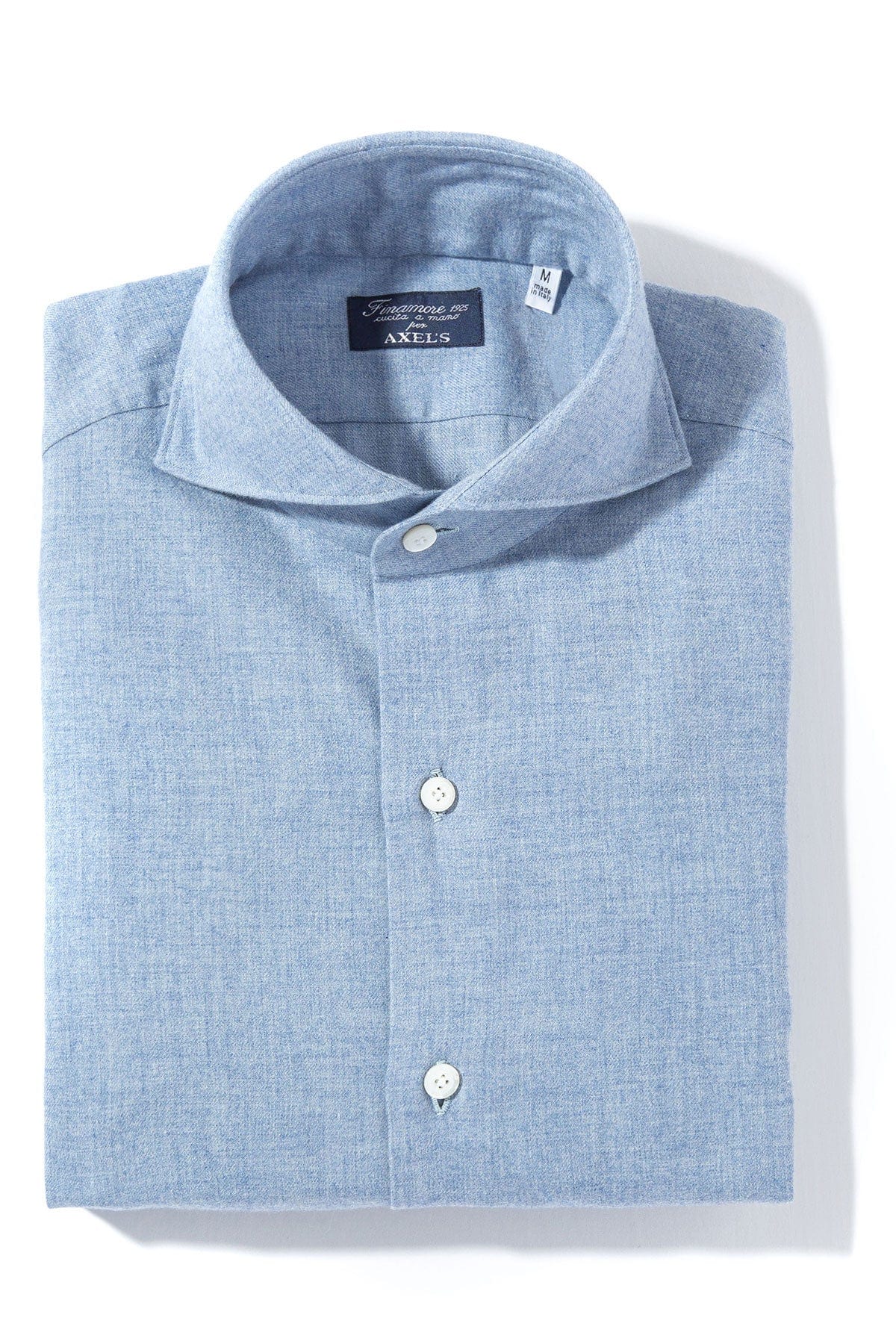Hemme Cotton Cashmere Shirt in Lt. Blue - AXEL'S