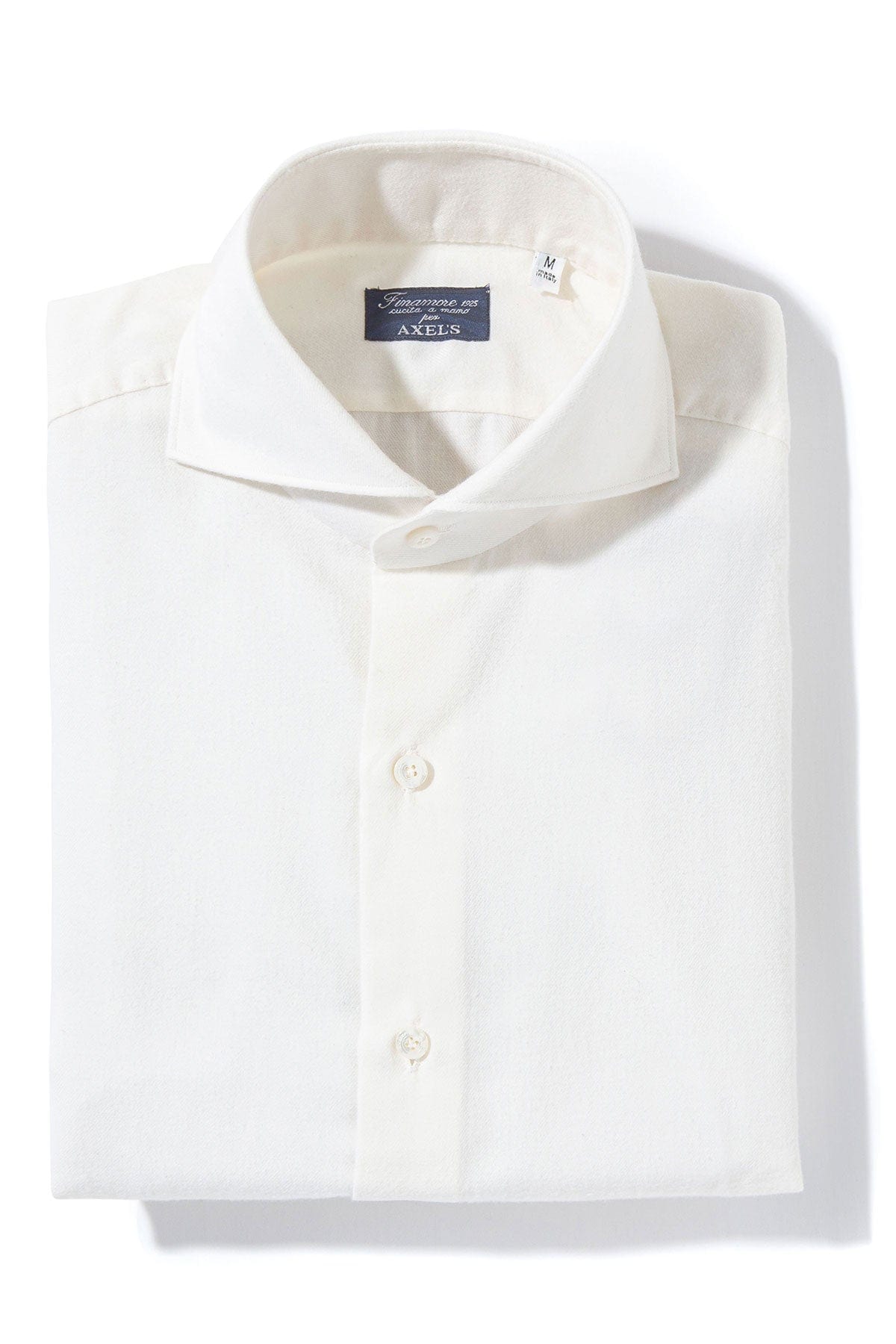 Hemme Cotton Cashmere Shirt in White - AXEL'S