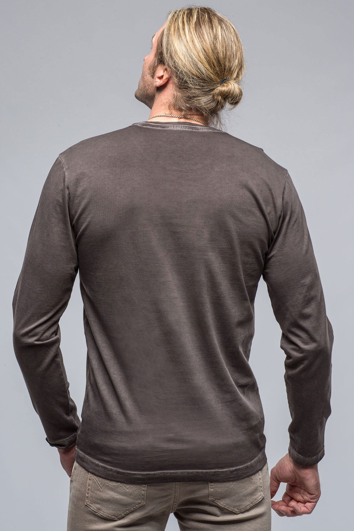 Georg Roth Brea LS Crew In Basalt Mens - Shirts - T-Shirts