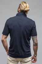 Catalina Button Up Polo In Navy - AXEL'S