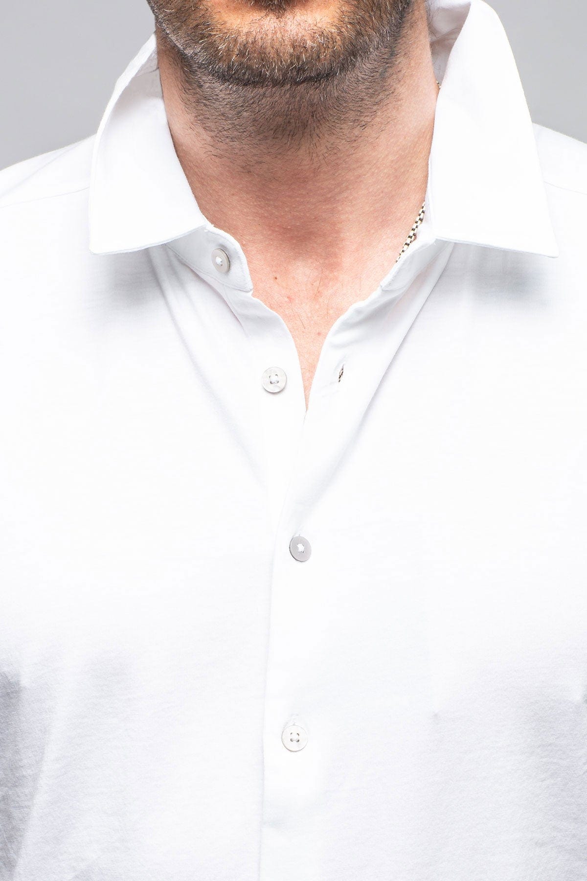 Catalina Button Up Polo In White - AXEL'S