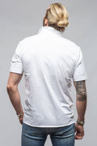 Catalina Button Up Polo In White - AXEL'S