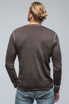 Coronado Cotton LS Henley in Basalt - AXEL'S