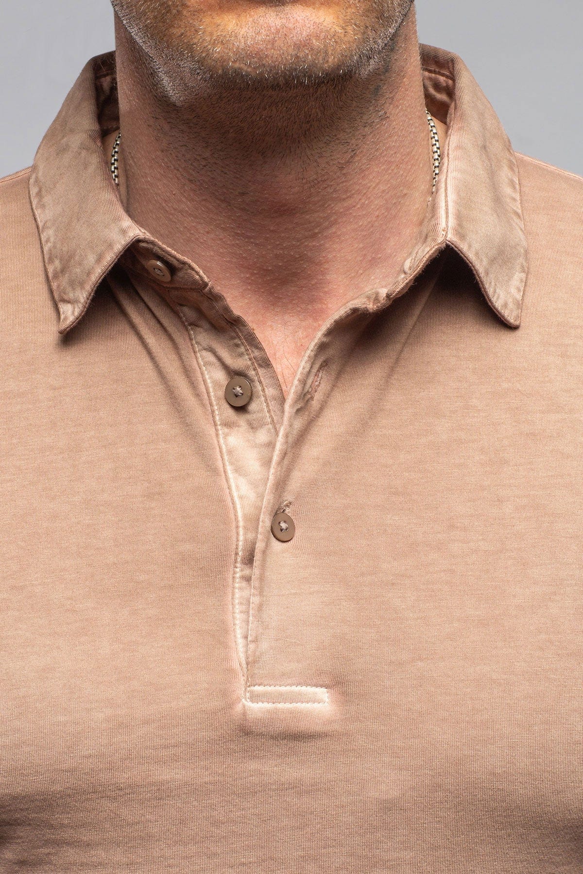 Cruz Cotton Polo in Coffee - AXEL'S